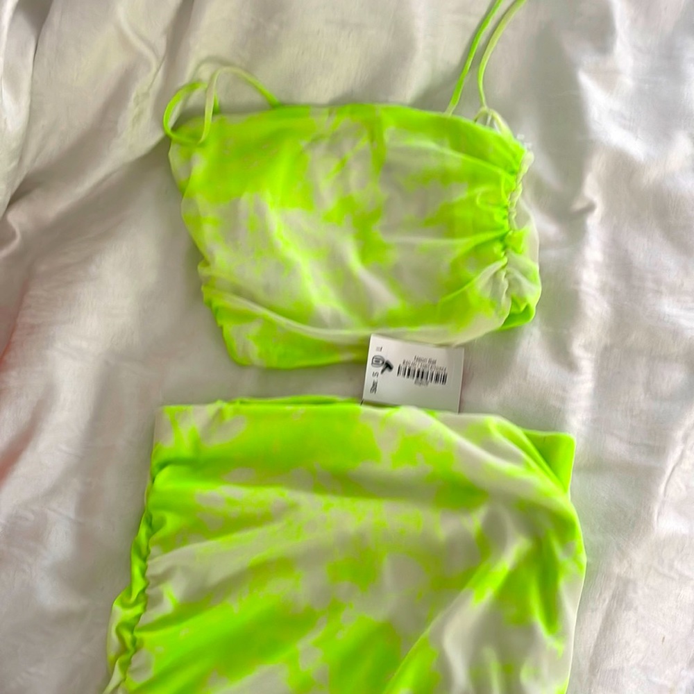 Neon skirt set